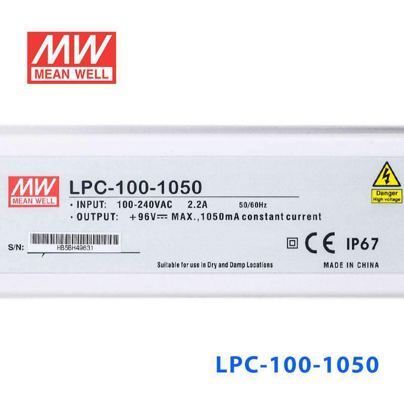 Mean Well LPC-100-1050 Power Supply 100W 1050mA - PHOTO 3