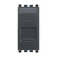 Eikon RJ45 Cat 6 UTP Outlet With Cover Grey