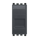 Eikon RJ45 Cat 6 UTP Outlet With Cover Grey