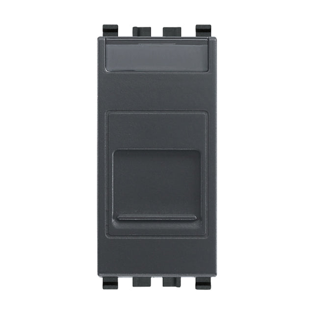 Eikon RJ45 Cat 6 UTP Outlet With Cover Grey