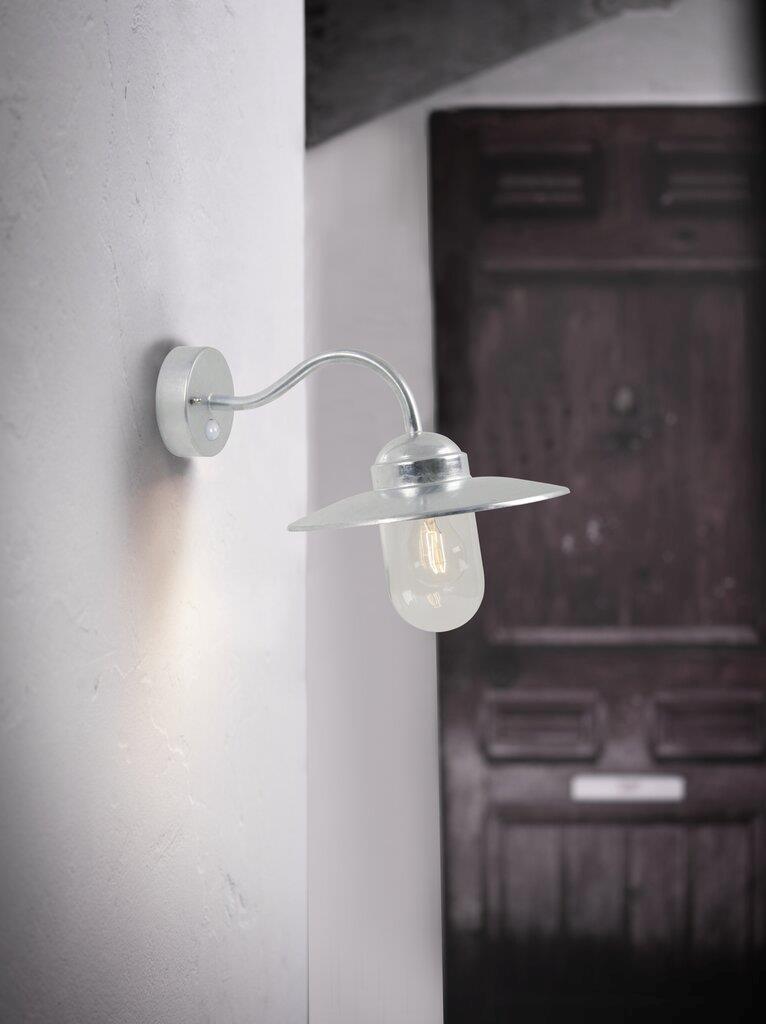 Nordlux Luxembourg Sensor Wall Light Galvanized - PHOTO 1