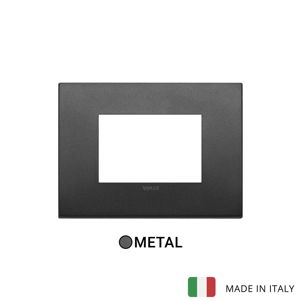 Vimar Arke Classic Plate 3M Metal Matt Graphite