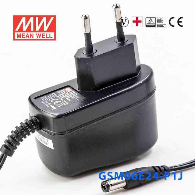 Mean Well GSM06E24-P1J Power Supply 06W 24V 250mA
