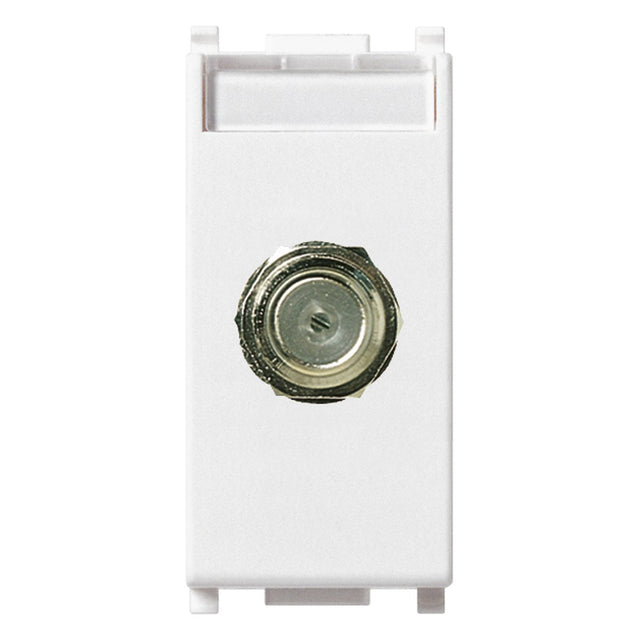 Plana F Type Female Socket Connector White