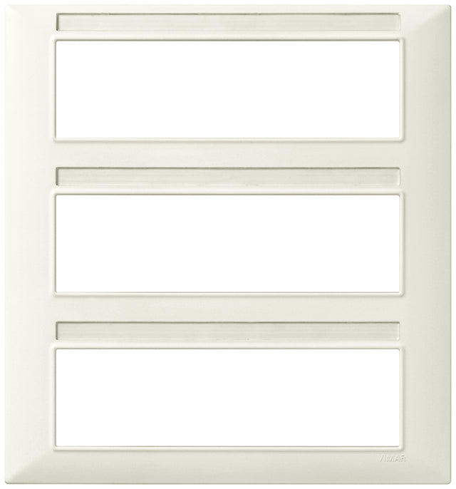 Vimar Plana Plate 21M Technopolymer Ivory