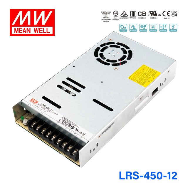 Mean Well LRS-450-12 Power Supply 450W 12V
