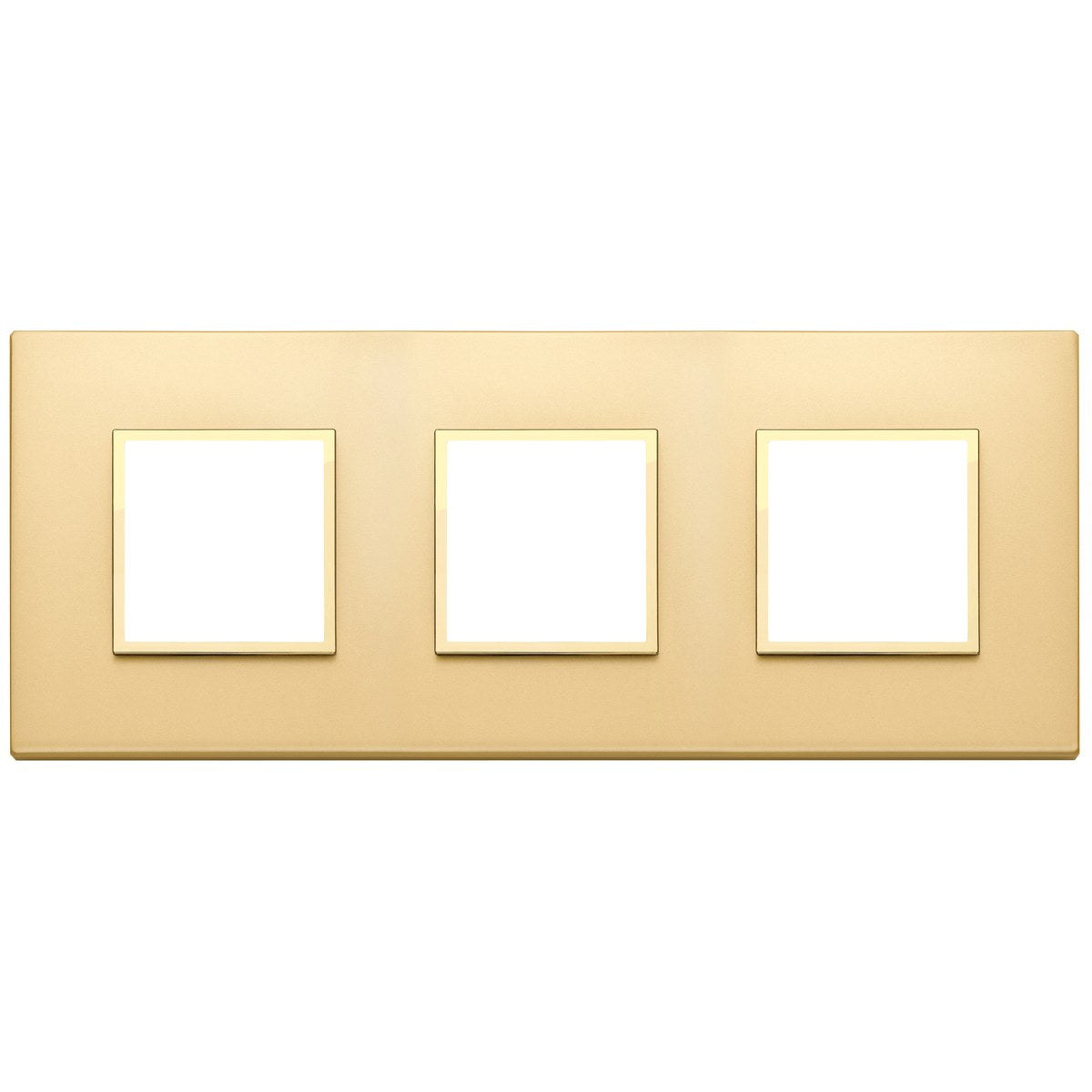 Vimar Eikon Evo Plate 6M (2+2+2) 71MM Aluminium Satin Gold