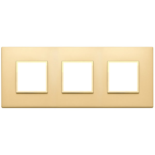 Vimar Eikon Evo Plate 6M (2+2+2) 71MM Aluminium Satin Gold