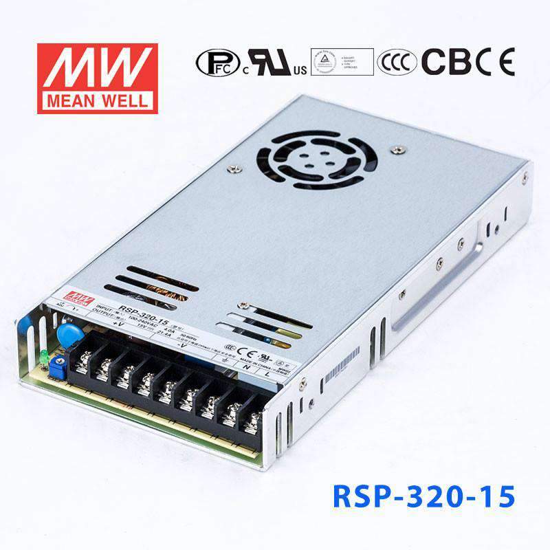 Mean Well RSP-320-15 Power Supply 320W 15V 21.4A