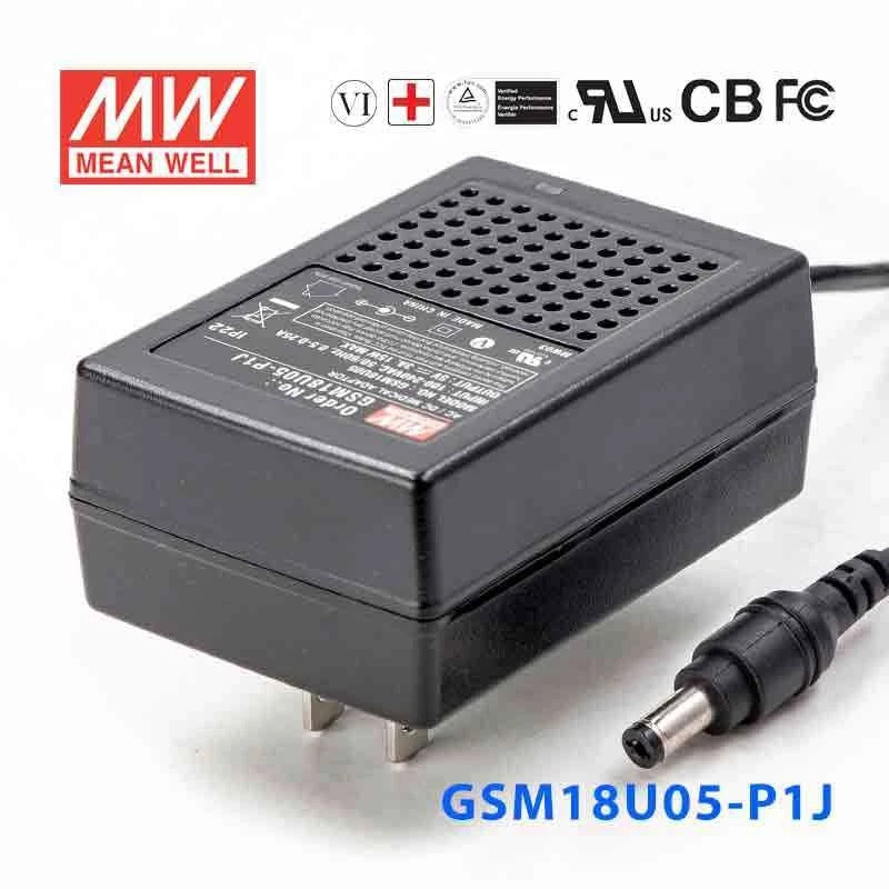 Mean Well GSM12U05-P1J Power Supply 12W 5V 2.4A
