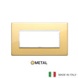 Vimar Eikon Evo Plate 5M Aluminium Polished Gold