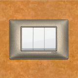 Vimar Plana Metal 3 Gang Switch - Metallic Bronze - 16A - PHOTO 9