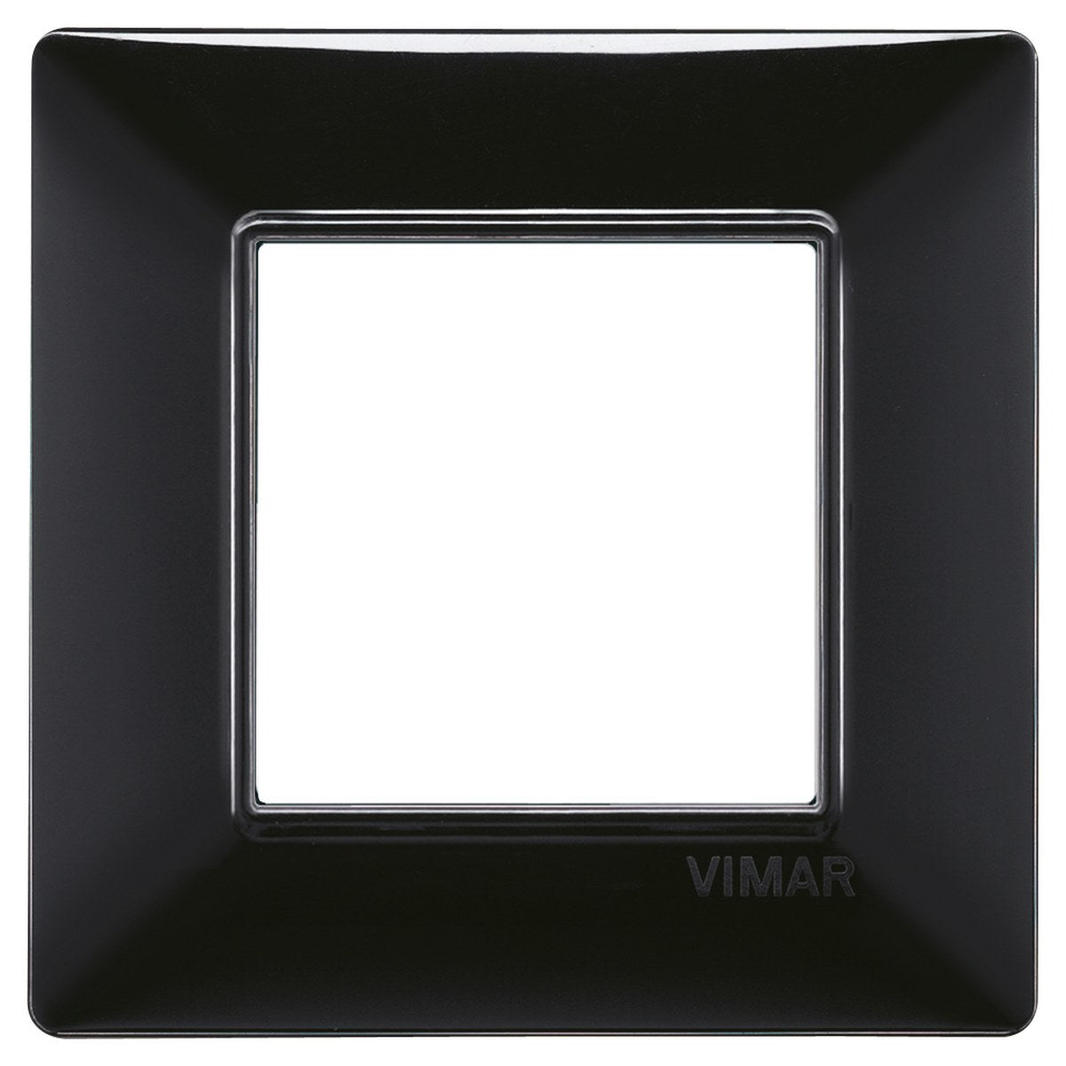 Vimar Plana Plate 2M Technopolymer Black - Square