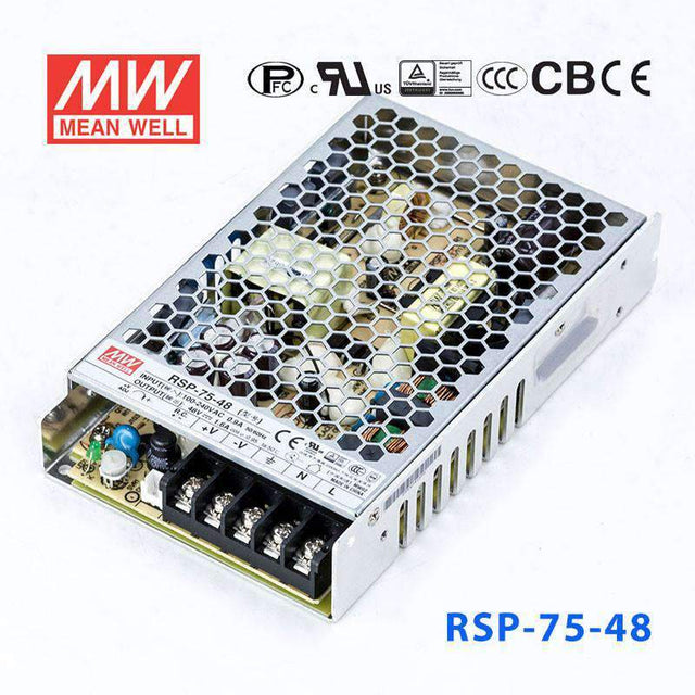 Mean Well RSP-75-48 Power Supply 75W 48V 1.6A