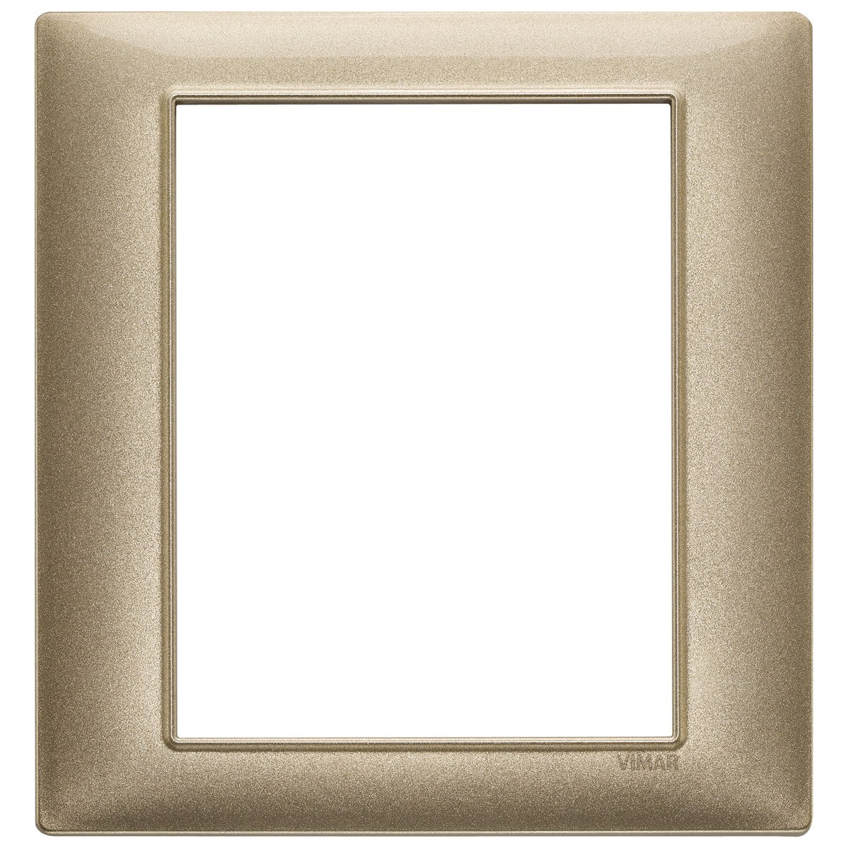 Vimar Plana Plate 8M Technopolymer Metallized Bronze