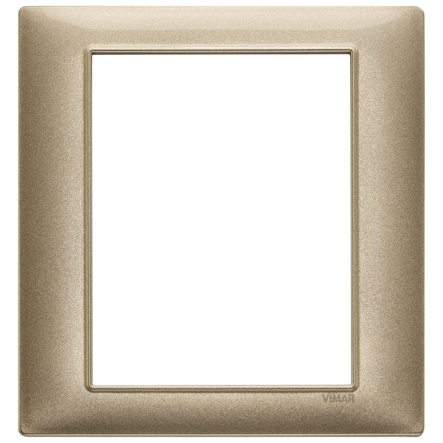 Vimar Plana Plate 8M Technopolymer Metallized Bronze
