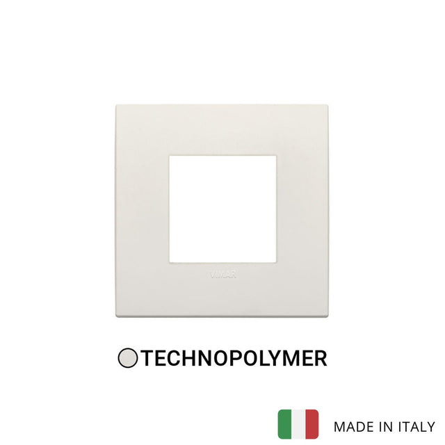 Vimar Arke Classic Plate 2M Technopolymer Ivory - Square