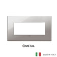 Vimar Eikon Exe Plate 5M Metal Black Chrome