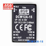 Mean Well DCW12A-15 DC-DC Converter - 12W - 9~18V in ±15V out 400mA - PHOTO 2