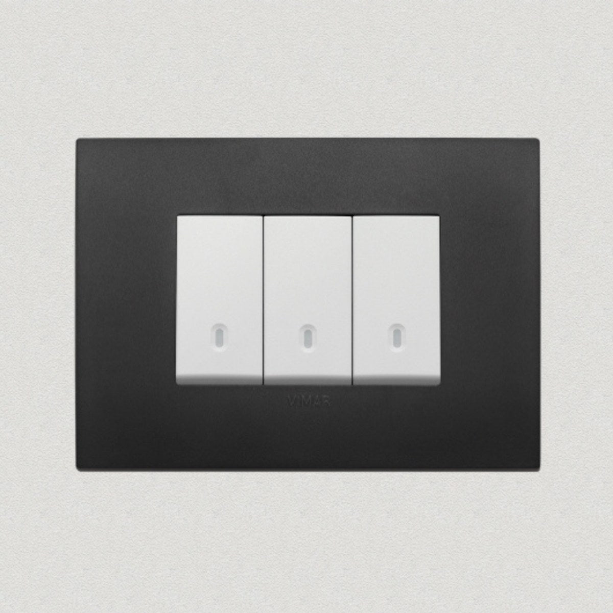 Vimar Arke Plastic 3 Gang switch - Black - 16A - PHOTO 3