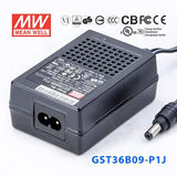 Mean Well GST36B09-P1J Power Supply 28W 9V 3.11A