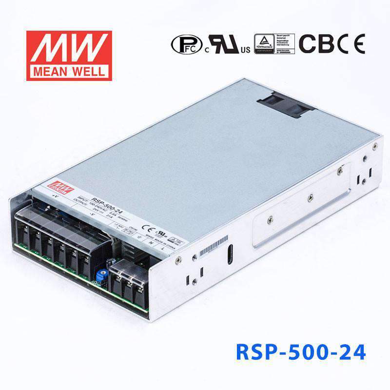 Mean Well RSP-500-24 Power Supply 500W 24V 21A