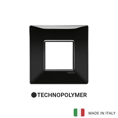 Vimar Plana Plate 2M BS Technopolymer Black