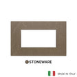 Vimar Eikon Exe Plate 4M Marbl Stone Ware Coffee Brown