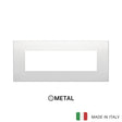Vimar Arke Classic Plate 7M Metal Matt Pearl