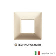 Vimar Plana Plate 2M BS Technopolymer Matt Champagne