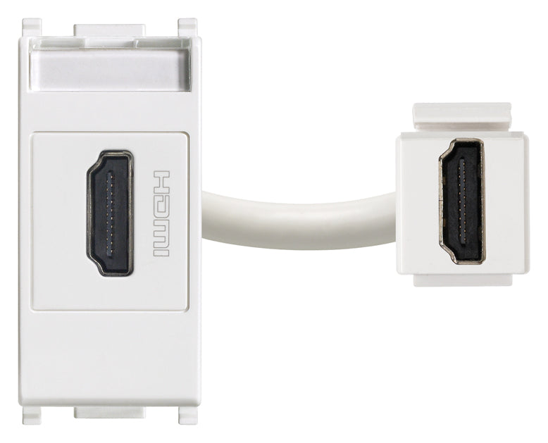 Plana HDMI Socket Connector White
