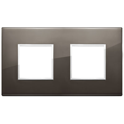 Vimar Eikon Evo Plate 4M (2+2) 71MM Aluminium Black Sapphire