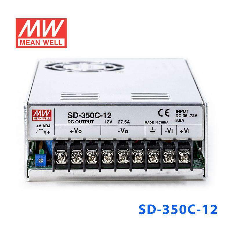 Mean Well SD-350C-12 DC-DC Converter - 330W - 36~72V in 12V out 27.5A - PHOTO 2