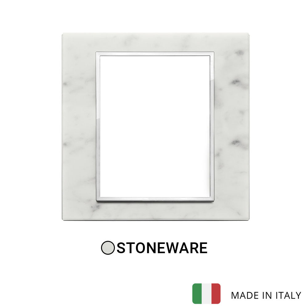 Vimar Eikon Evo Plate 8(4+4)M Stone Carrara White