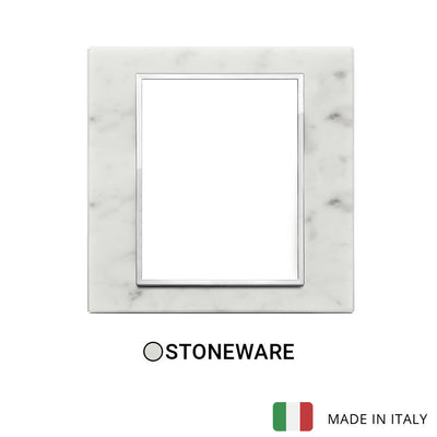 Vimar Eikon Evo Plate 8(4+4)M Stone Carrara White