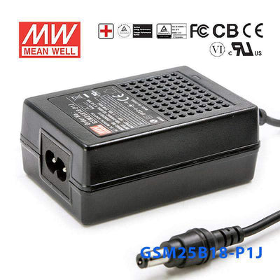 Mean Well GSM25B18-P1J Power Supply 25W 18V 1.38A