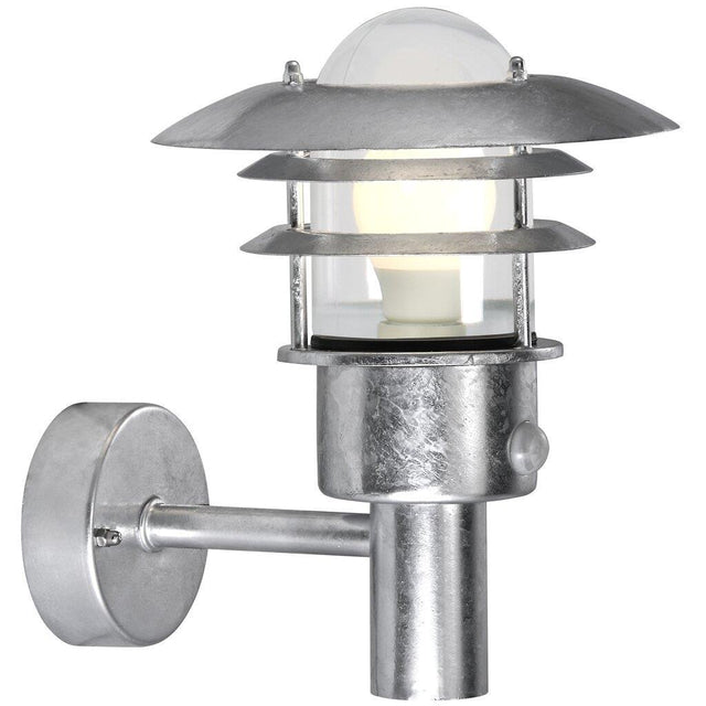 Nordlux Lønstrup 22 Sensor Wall Light Galvanized DFS