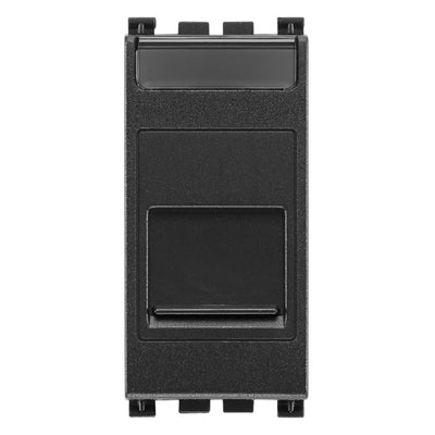 Arke RJ45 Cat 6 UTP Outlet Cover Grey