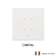 Vimar Eikon Tactil Plate 2M Corian Glacier Ice