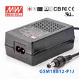 Mean Well GSM18B12-P1J Power Supply 18W 12V 1.5A