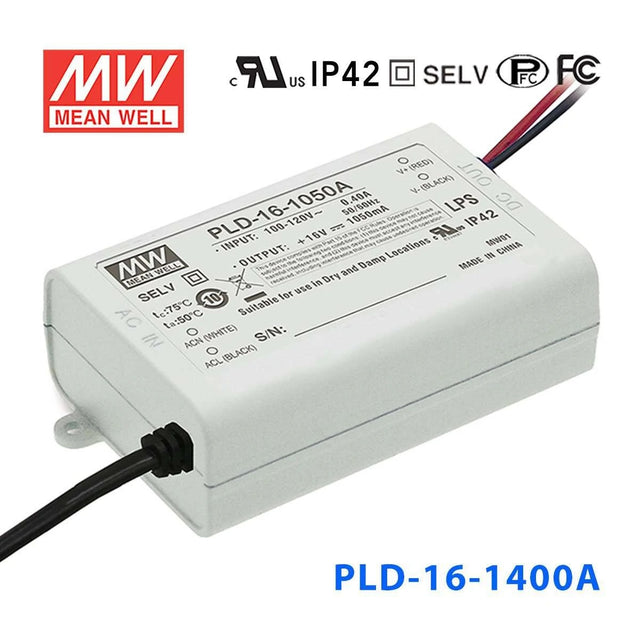 Mean Well PLD-16-1400A Power Supply 16W 1400mA