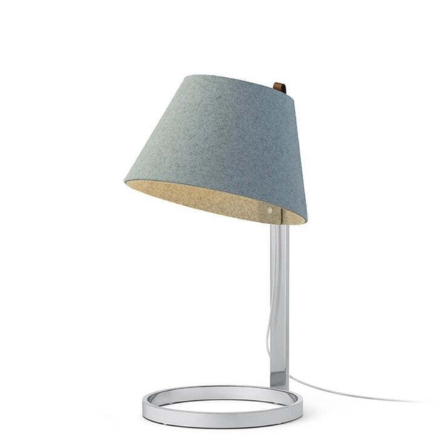 Pablo Table Lana Small Arctic Blue-Grey / Chrome