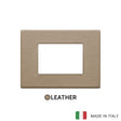 Vimar Eikon Plate 3M Leather Savannah Beige
