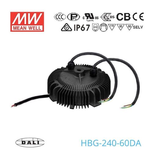 Mean Well HBG-240-60DA Power Supply 240W 60V - DALI 4A