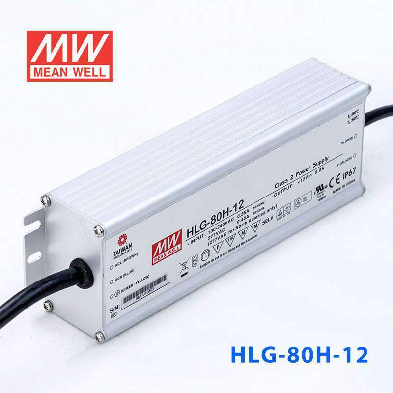 Mean Well S-HLG-80H-12 Power Supply 60W 12V with AU/NZ plug 5A - PHOTO 1