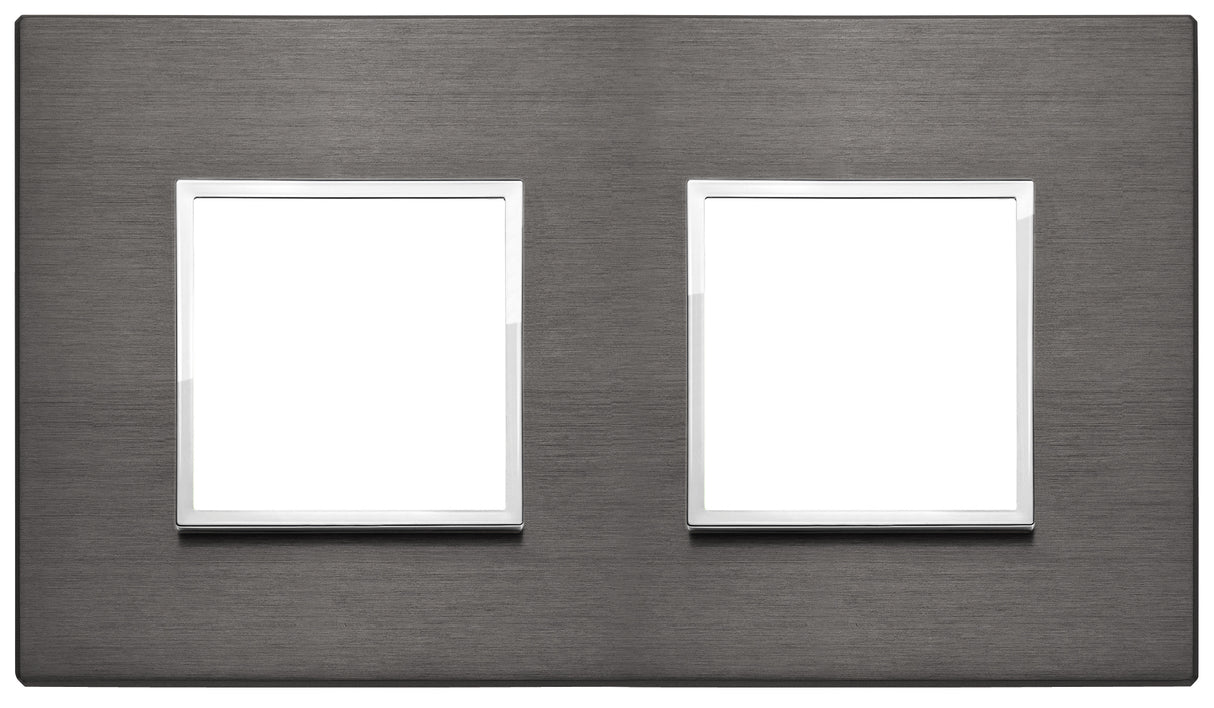 Vimar Eikon Evo Plate 4M (2+2) 71MM Aluminium Lava Grey