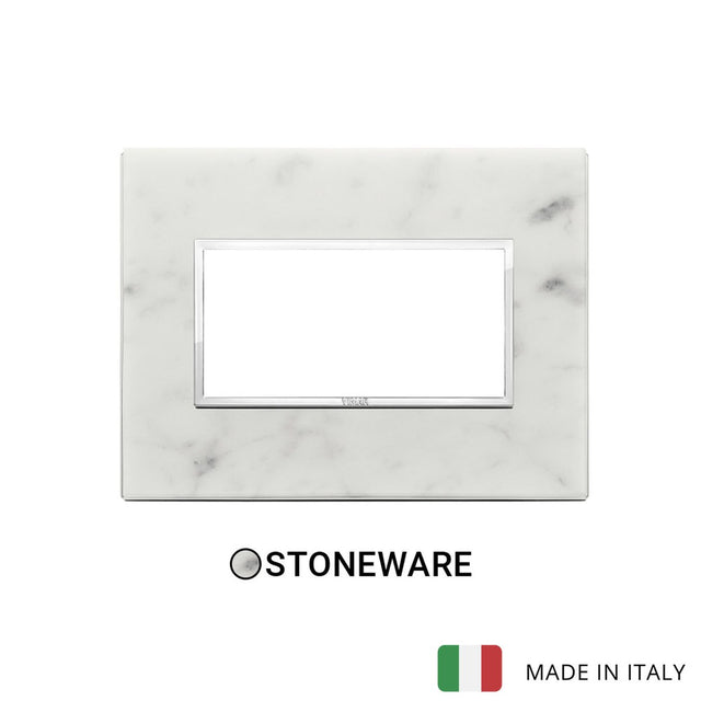 Vimar Eikon Evo Plate 4M Stone Carrara White