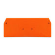 Wago 281-326 End and Intermediate Plate 2.5mm Thick Orange