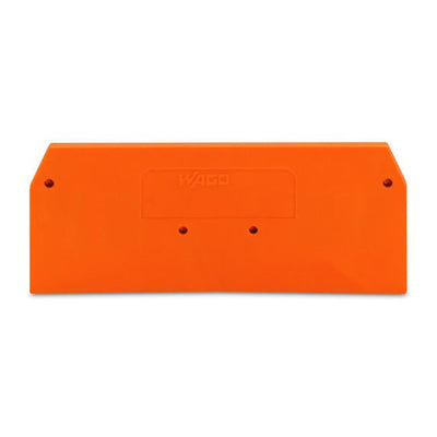 Wago 281-326 End and Intermediate Plate 2.5mm Thick Orange