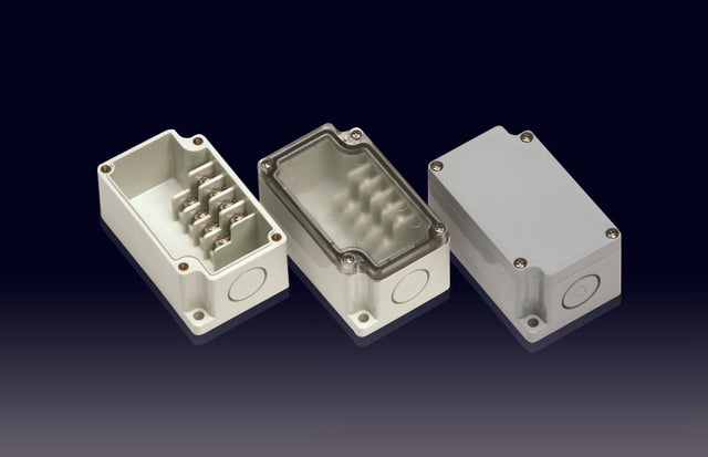 Boxco Terminal Box 4-pole 50x82x43mm, IP67, IK08, ABS, Grey Cover